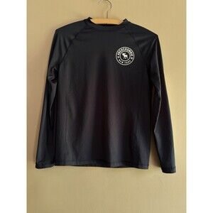 Abercrombie Kids Boys Navy Size 11/12 Blue UPF 50+ Rash Guard Swim Shirt Summer